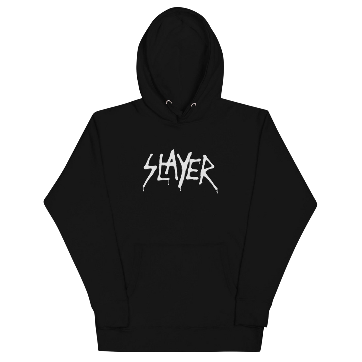 Slayer - White Drip Logo Hoodie HYPER iCONiC.