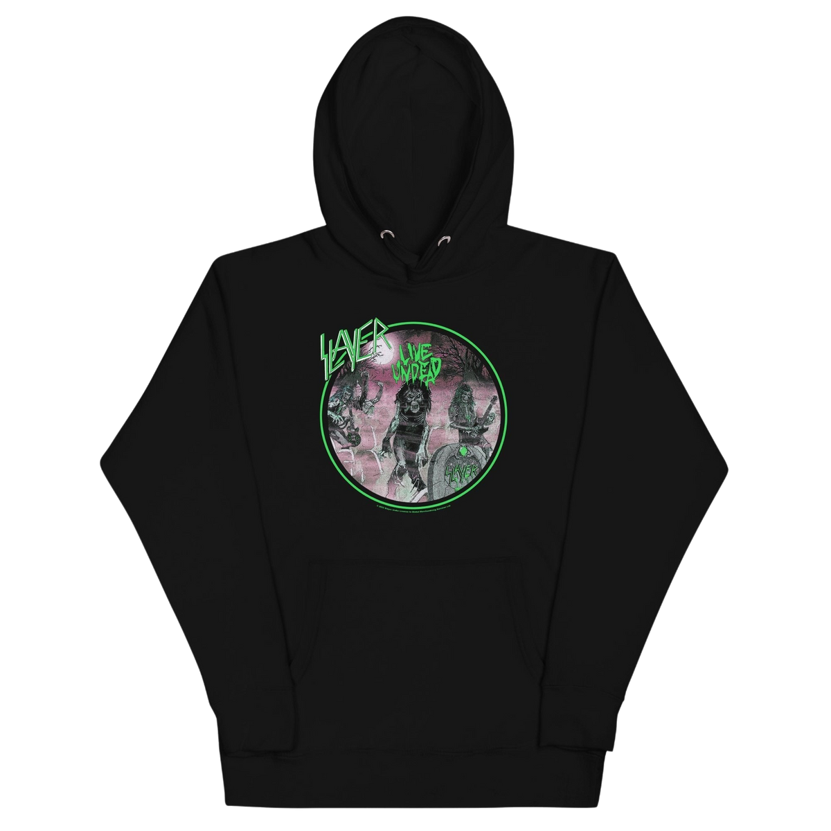 Slayer - Neon Green Undead Classic Hoodie HYPER iCONiC.