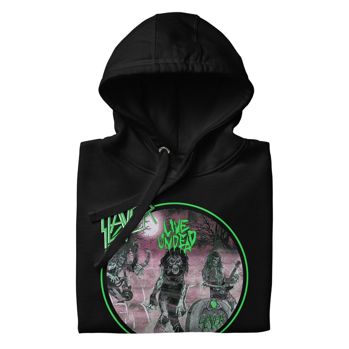 Slayer - Neon Green Undead Classic Hoodie HYPER iCONiC.