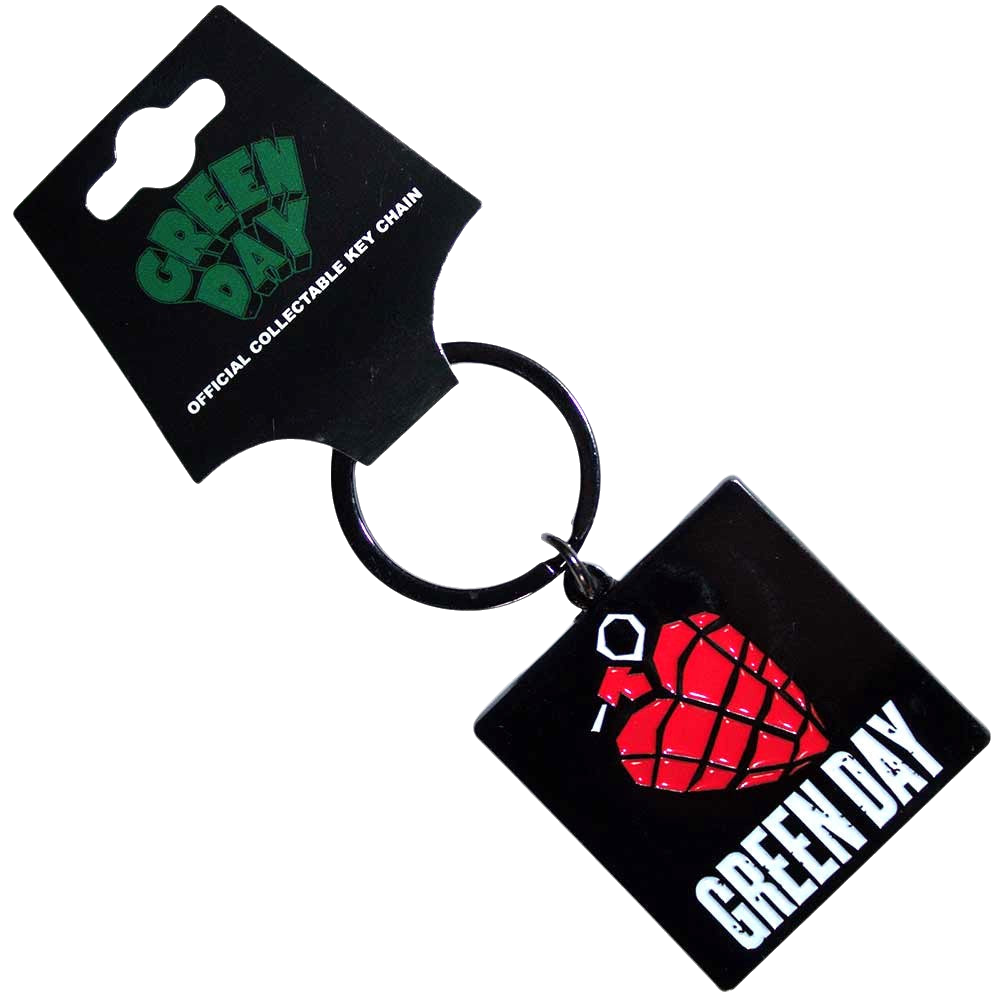 Green Day Grenade - Keychain Keyring Rock Movie Heroes