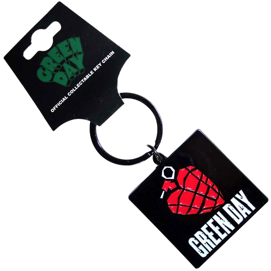 Green Day Grenade - Keychain Keyring Rock Movie Heroes