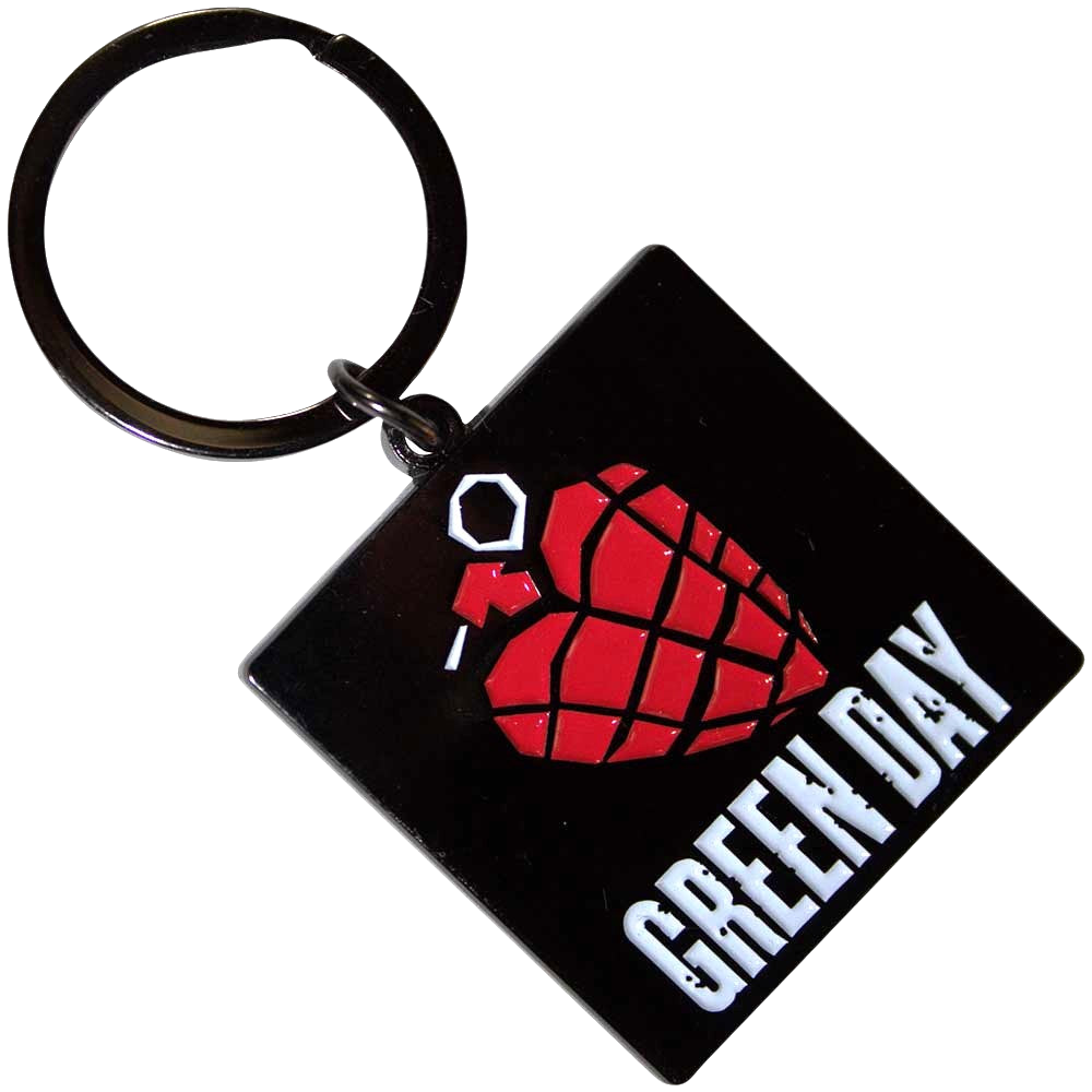 Green Day Grenade - Keychain Keyring Rock Movie Heroes