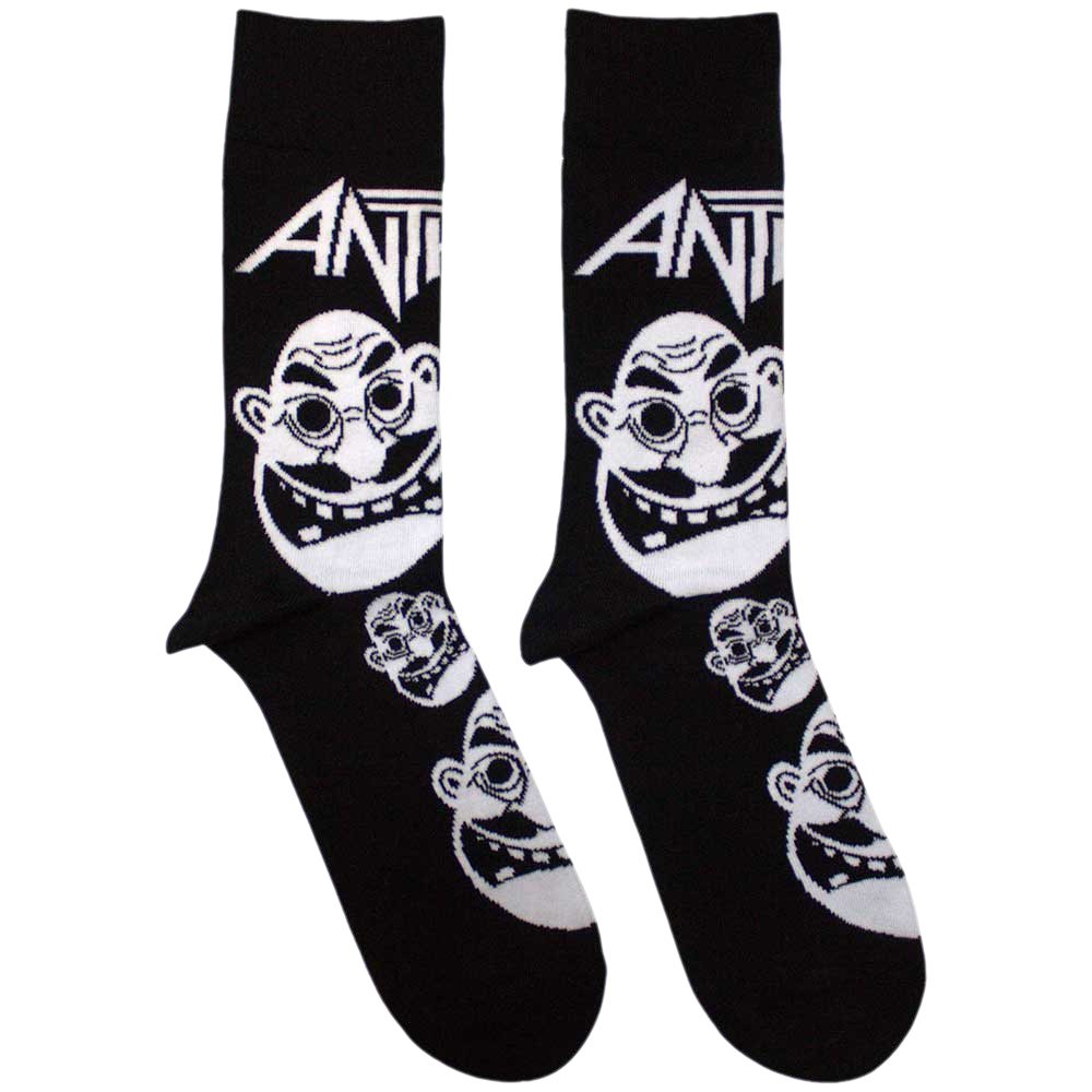Anthrax - Faces Pattern Unisex Ankle Socks 7.5 - 11.5 Rock Movie Heroes
