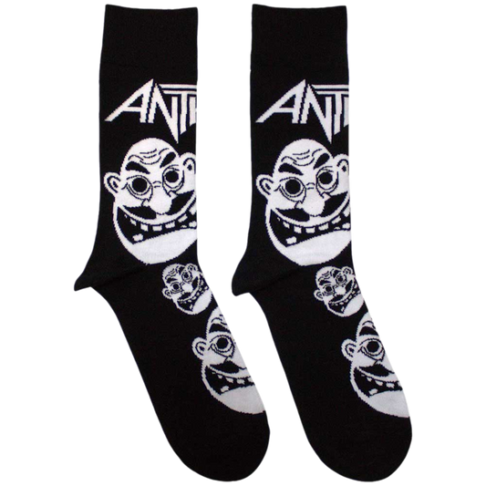 Anthrax - Faces Pattern Unisex Ankle Socks 7.5 - 11.5 Rock Movie Heroes