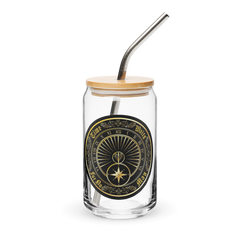 Time Waits For No Man "Sundial" Can-Shaped Glass