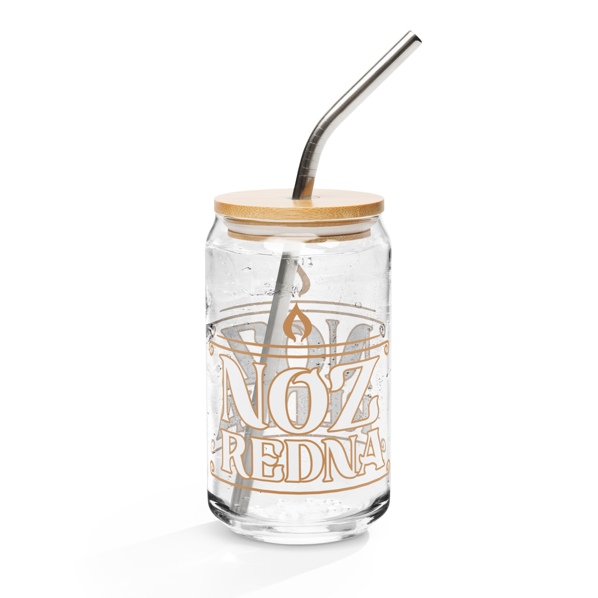 Noz Redna "Candle Logo" Can-Shaped Glass