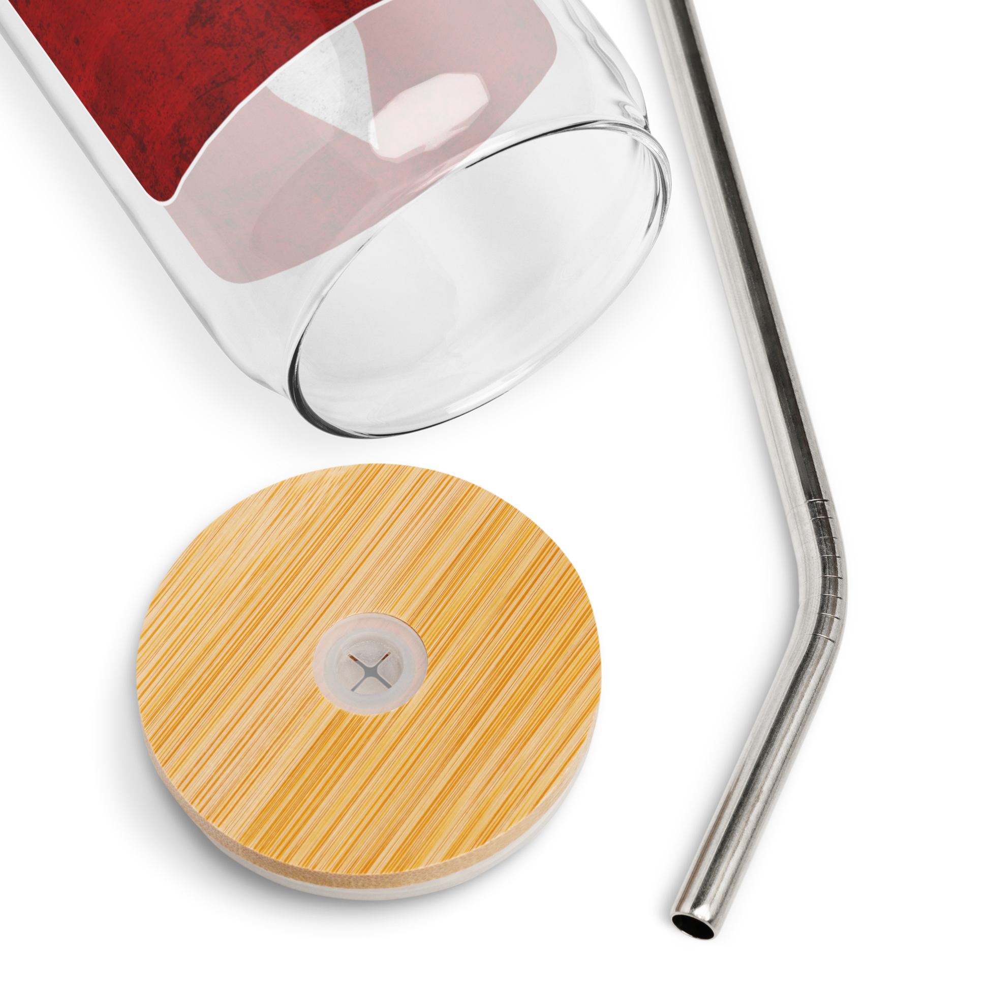 Mainstay Entertainment "Fleur de Lis" Can-Shaped Glass