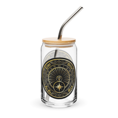 Time Waits For No Man "Sundial" Can-Shaped Glass