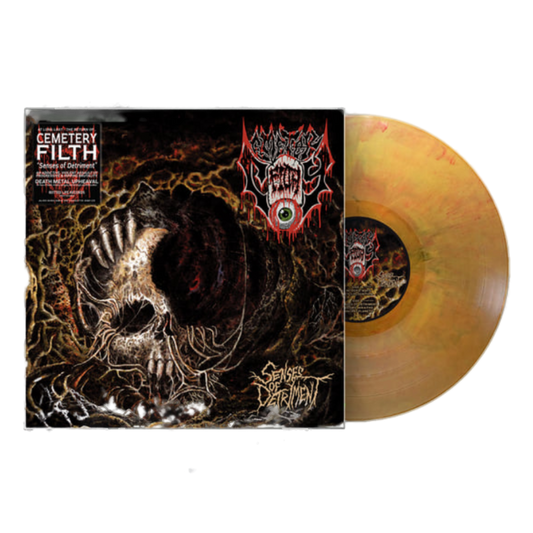 Cemetery Filth "Senses Of Detriment" Marbled Yellow Vinyl