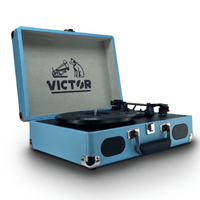 Victor Metro Plus Portable Dual Bluetooth Suitcase Turntable Jupiter Gear Home