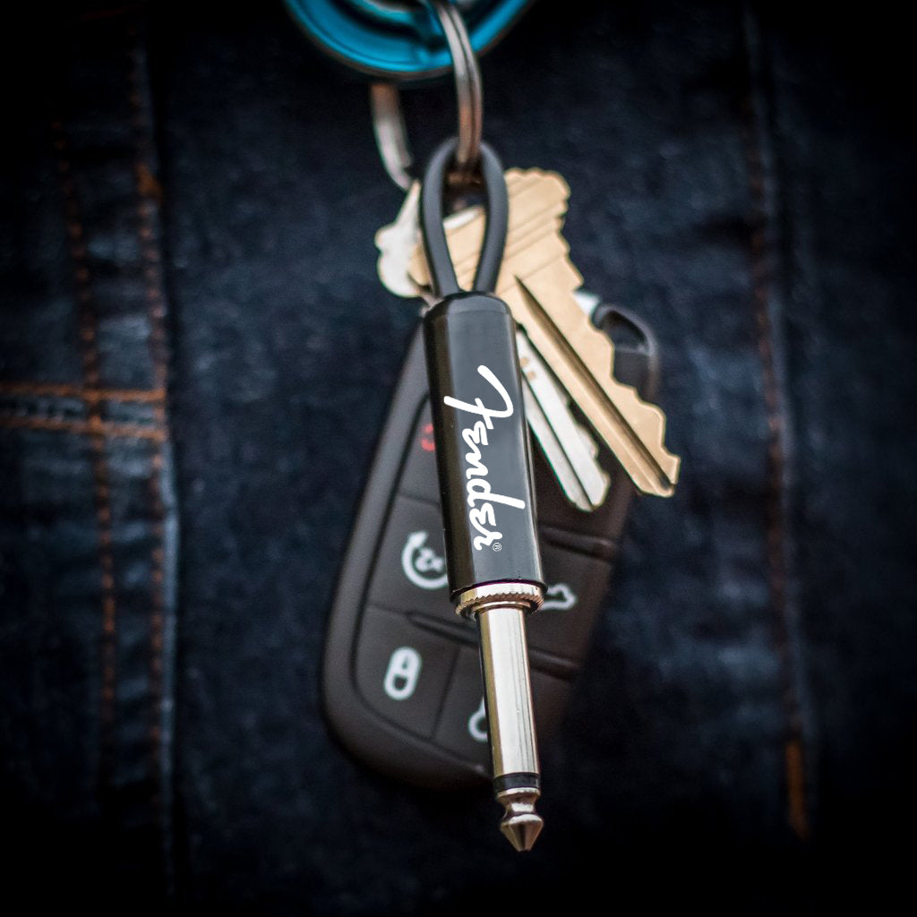 Fender "Logo" Guitar Plug Keychain