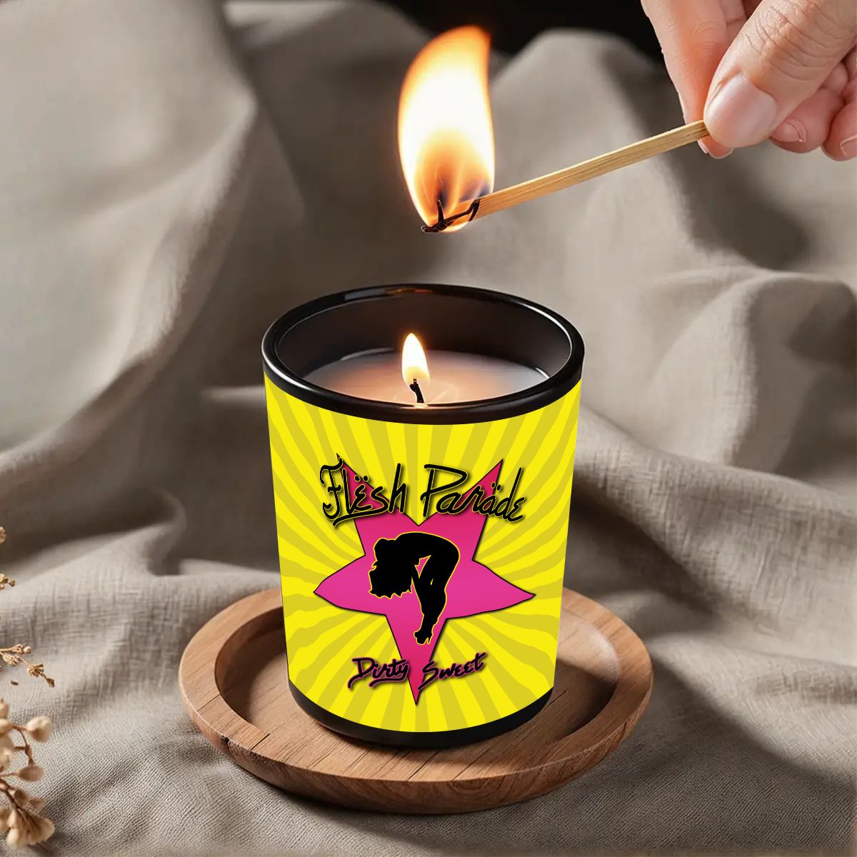 Flesh Parade "Dirty Sweet" Luscious Lemon Scented Candle