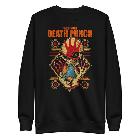 Five Finger Death Punch - Hand Skull Logo Sweatshirt HYPER iCONiC.