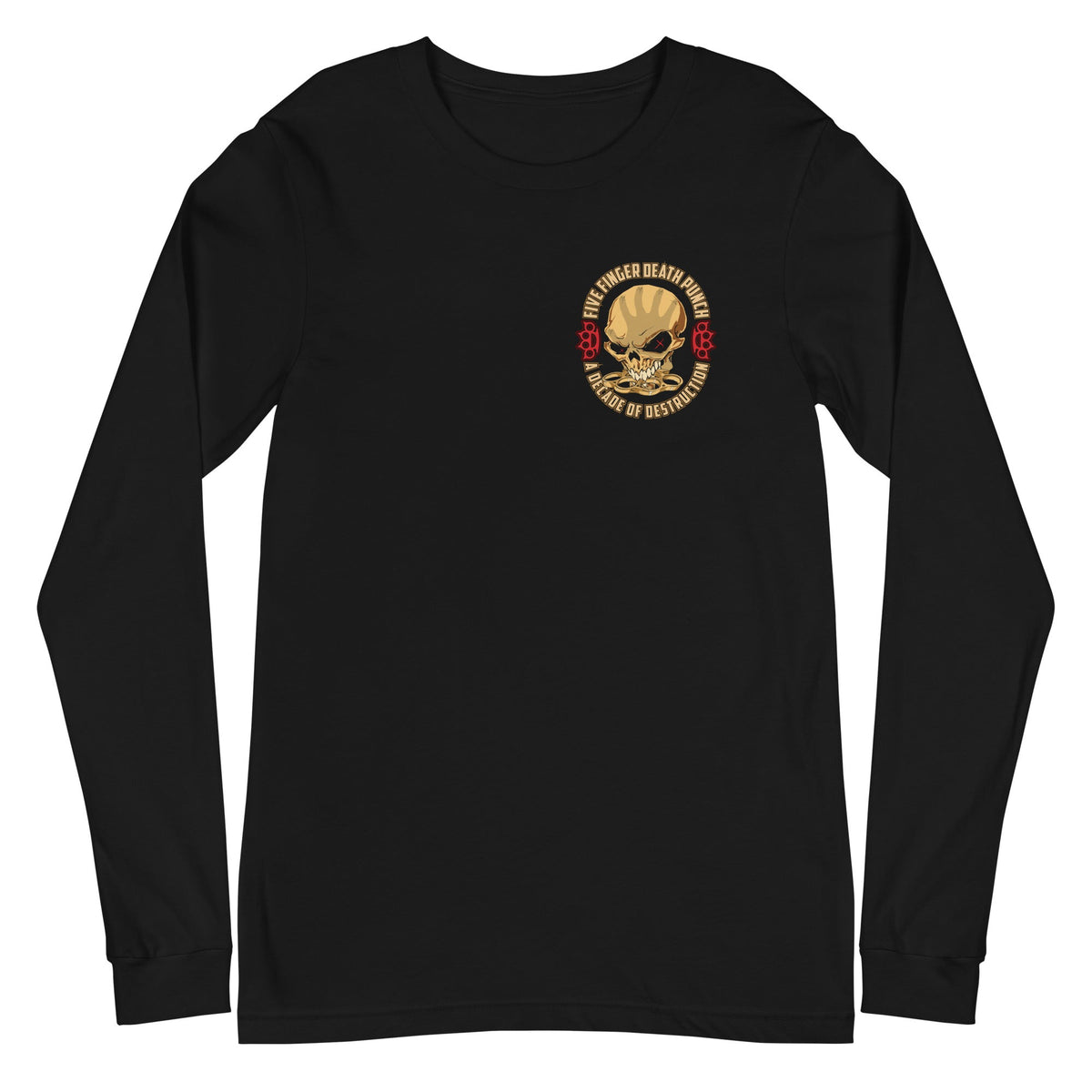 Five Finger Death Punch - Small Logo Long Sleeve T-Shirt HYPER iCONiC.