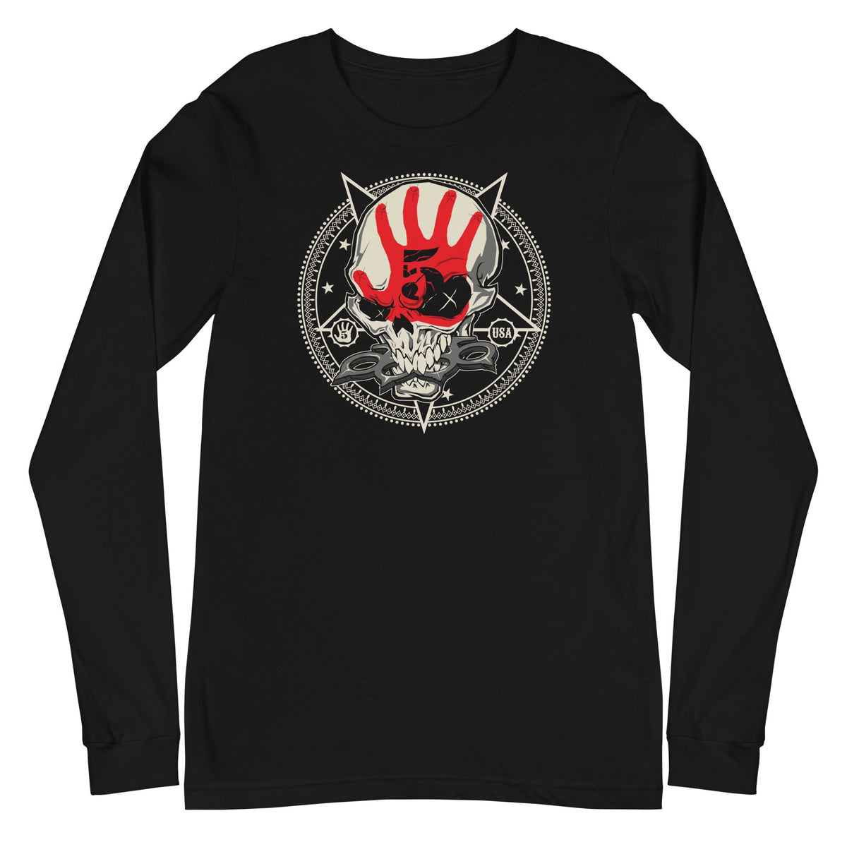 Five Finger Death Punch - Circle Logo Long Sleeve T-Shirt HYPER iCONiC.