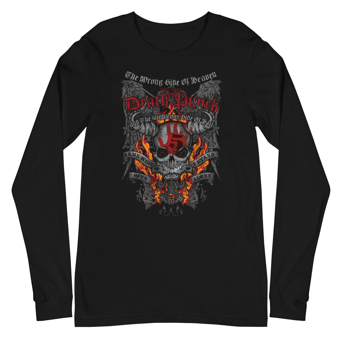 Five Finger Death Punch - Wrong or Righteous Long Sleeve T-Shirt HYPER iCONiC.