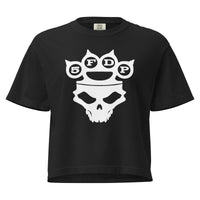 Five Finger Death Punch - In Your Face Mineral Wash Womens Crop Top HYPER iCONiC.