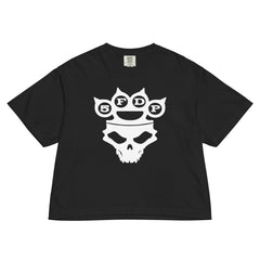 Five Finger Death Punch - In Your Face Mineral Wash Womens Crop Top