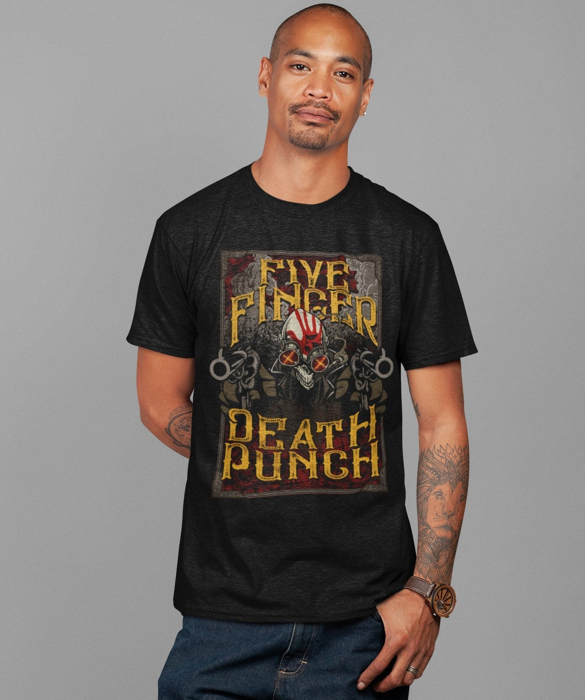 Five Finger Death Punch - Barrels Jumbo Print T-shirt HYPER iCONiC.