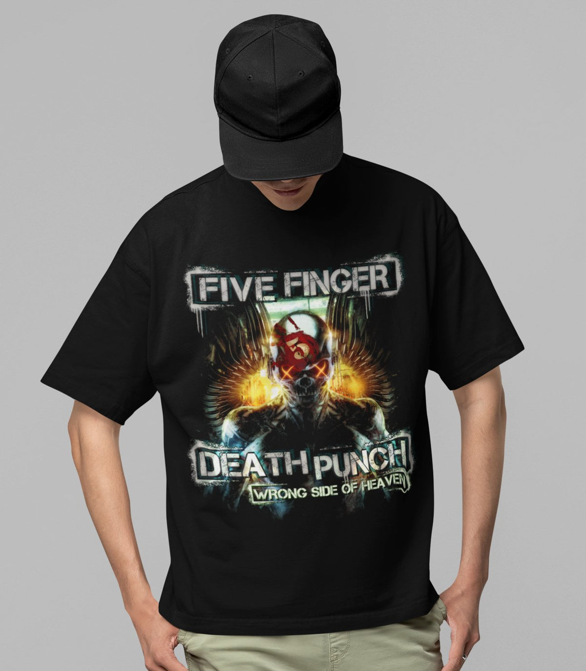 Five Finger Death Punch - Bot Heaven Jumbo Print T-Shirt HYPER iCONiC.
