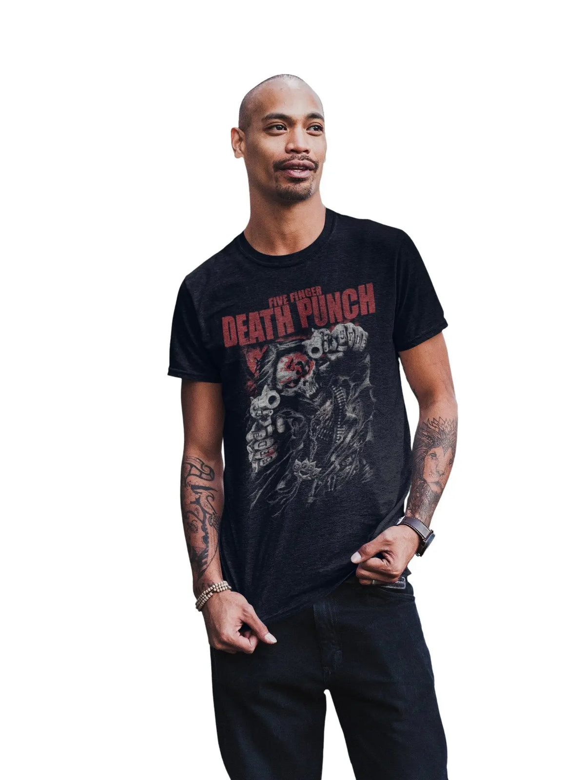 Five Finger Death Punch - Both Barrels Jumbo Print T-Shirt HYPER iCONiC.
