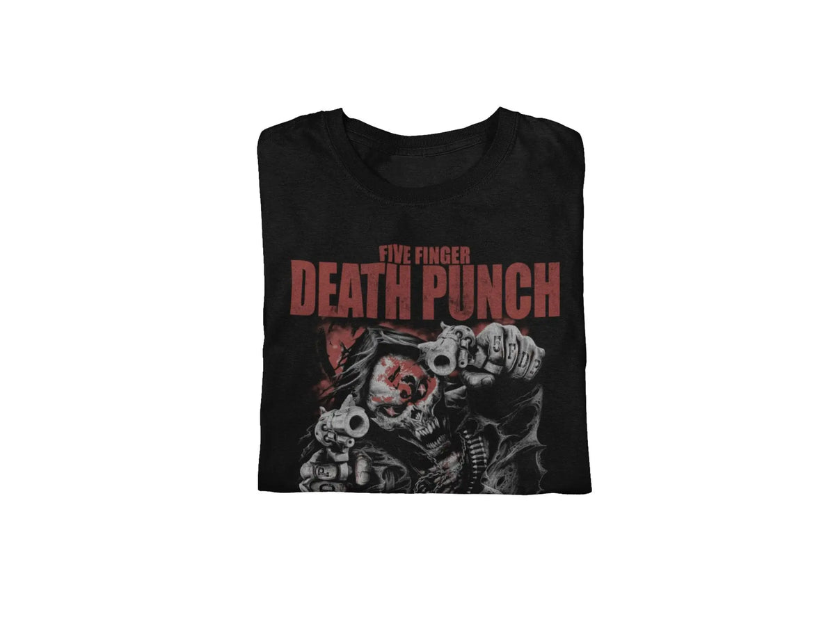 Five Finger Death Punch - Both Barrels Jumbo Print T-Shirt HYPER iCONiC.