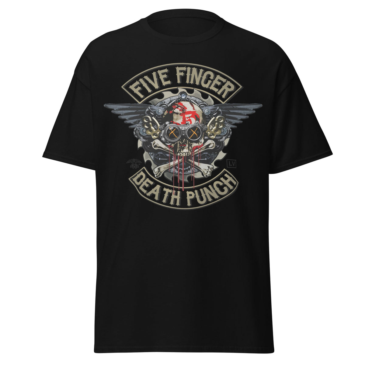 Five Finger Death Punch - Crossbones Jumbo Print T-Shirt HYPER iCONiC.