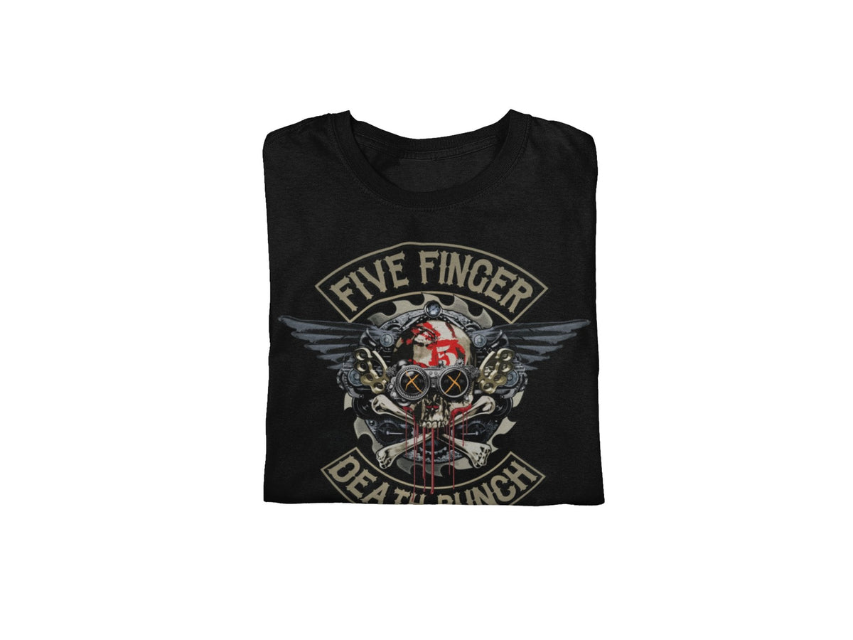 Five Finger Death Punch - Crossbones Jumbo Print T-Shirt HYPER iCONiC.