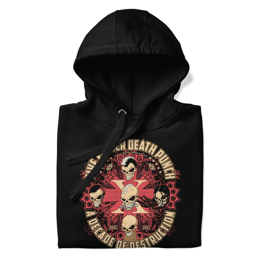 Five Finger Death Punch - Decade of Destruction Hoodie HYPER iCONiC.