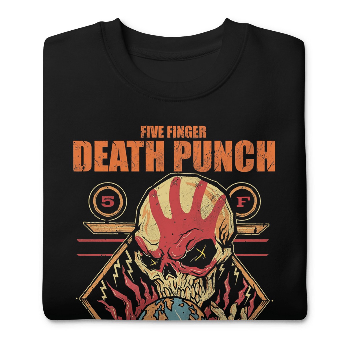 Five Finger Death Punch - Hand Skull Logo Sweatshirt HYPER iCONiC.