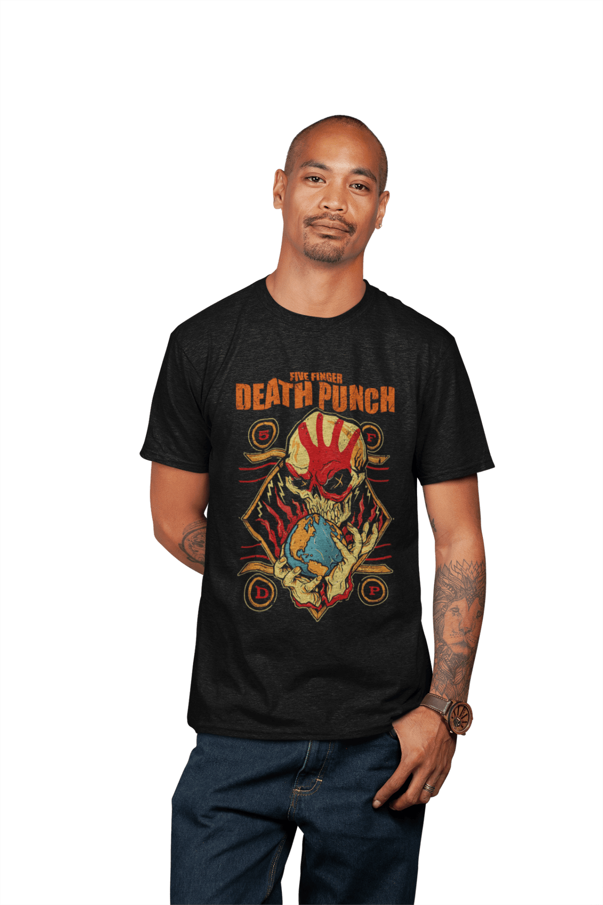 Five Finger Death Punch - Hand Skull Logo T-Shirt HYPER iCONiC.