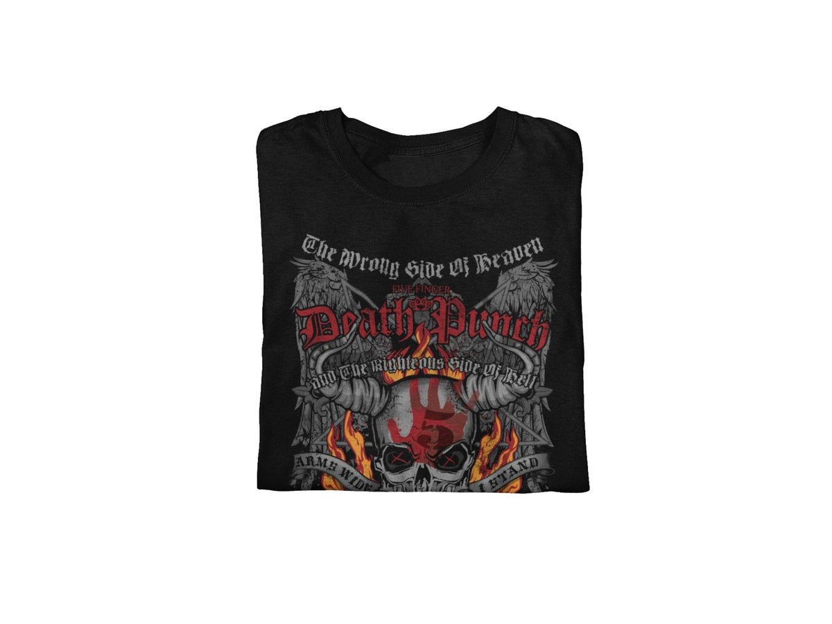 Five Finger Death Punch - Wrong or Righteous Jumbo Print T-Shirt HYPER iCONiC.