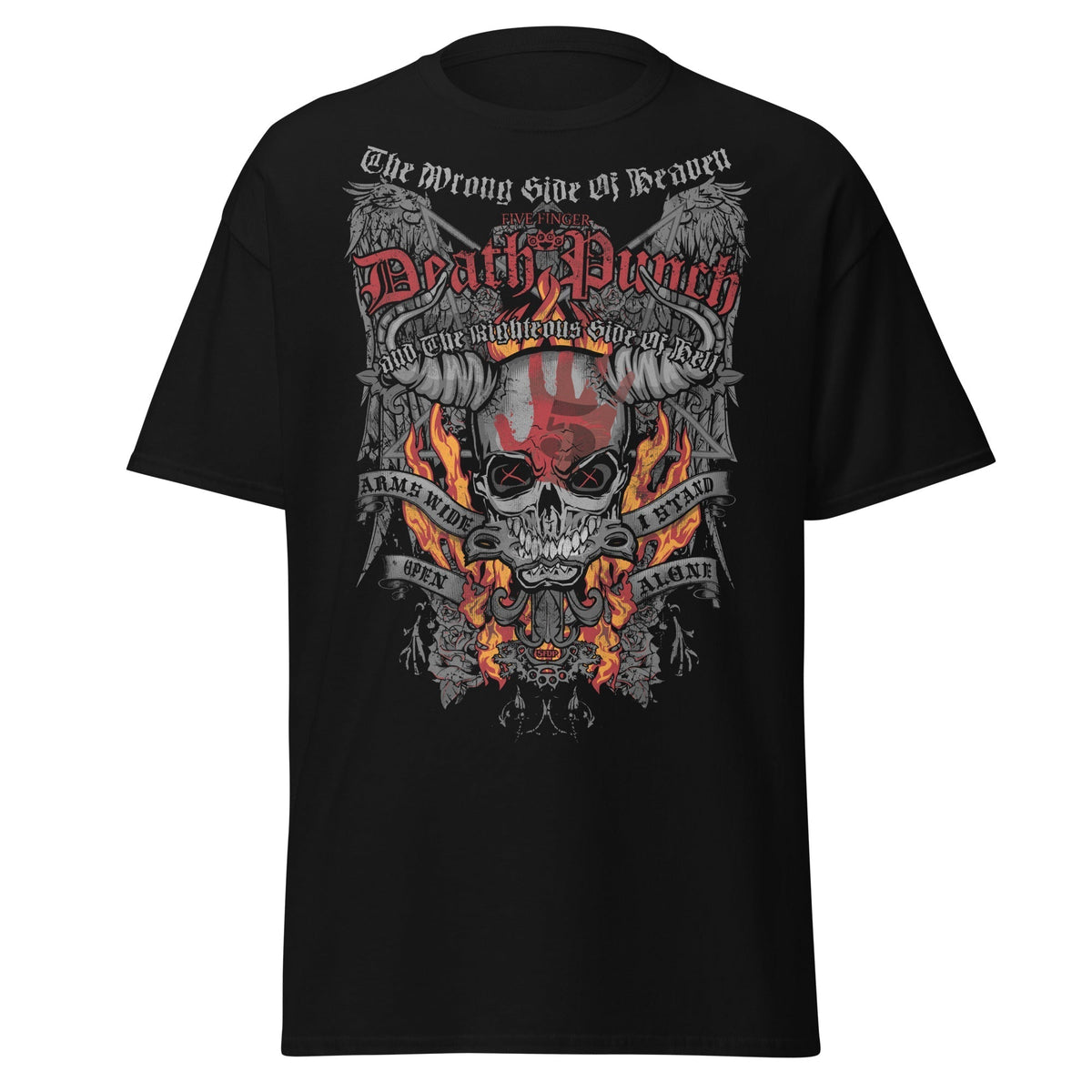 Five Finger Death Punch - Wrong or Righteous Jumbo Print T-Shirt HYPER iCONiC.
