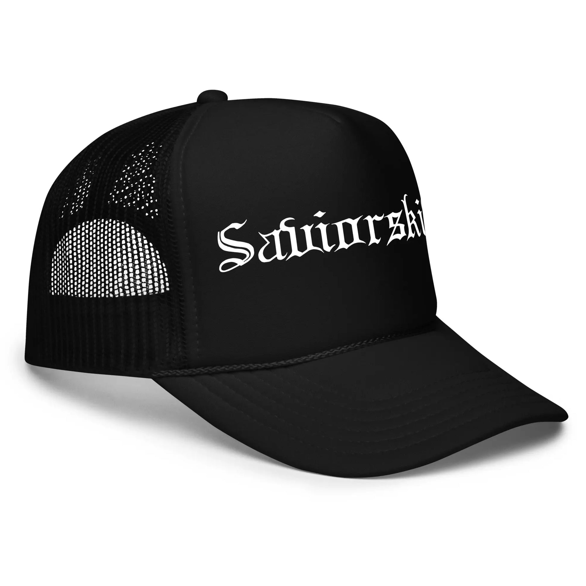 SAVIORSKIN - Logo Trucker Hat Horror Pain Gore Death Productions Shop