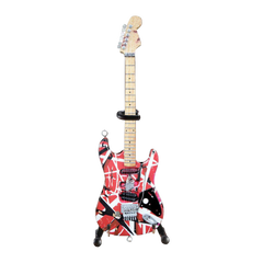 Van Halen "EVH - Frankenstein" Red & White Licensed Mini Guitar