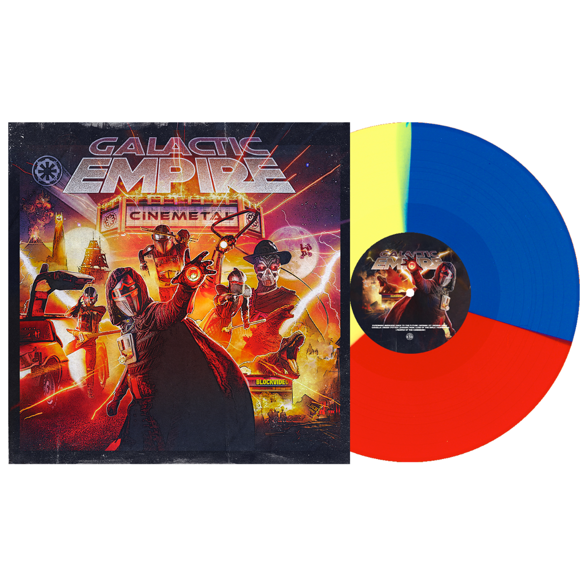 Galactic Empire - Cinemetal (Indie Exclusive Red/Yellow/Blue VINYL) | Mint (M) Mint (M) Love Vinyl Records