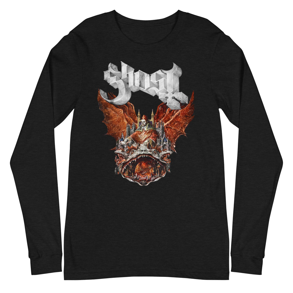 Ghost - Gilded Logo Long Sleeve T-Shirt HYPER iCONiC.