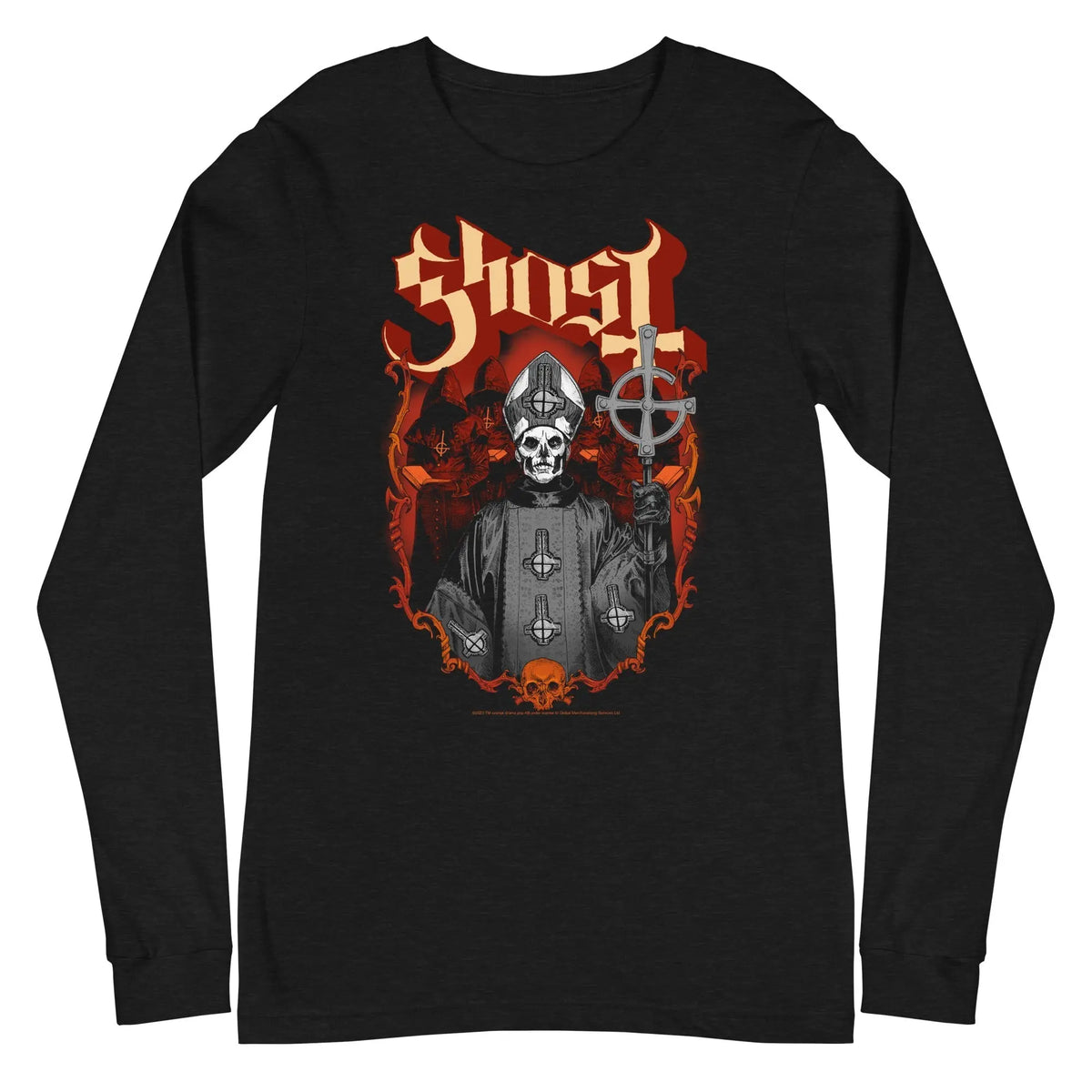 Ghost - Skull and Robes Long Sleeve T-Shirt HYPER iCONiC.