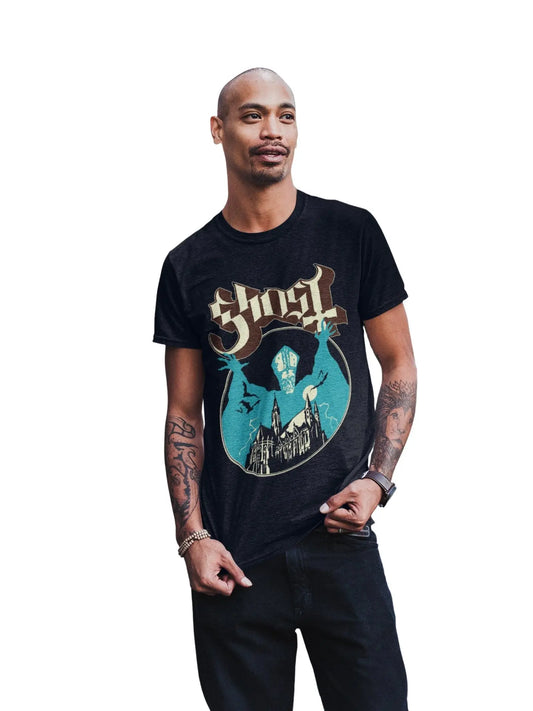 Ghost - Castle Jumbo Print T-Shirt HYPER iCONiC.