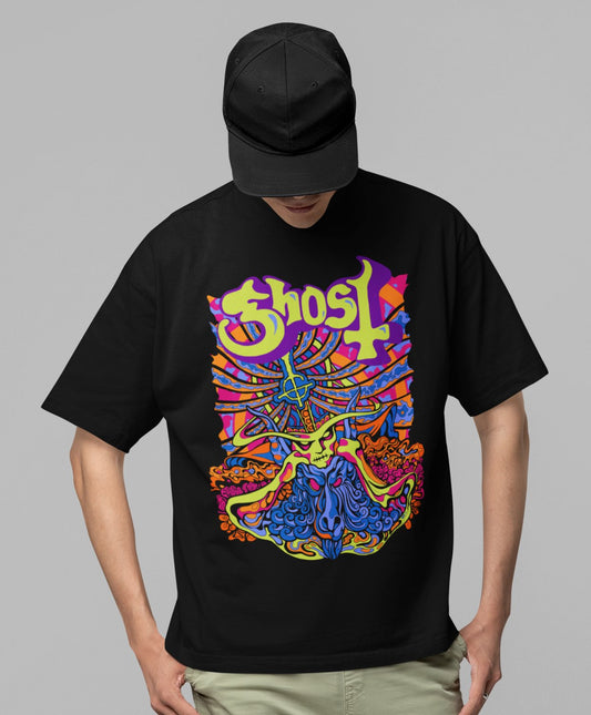 Ghost - Stained Glass Jumbo Print T-Shirt HYPER iCONiC.