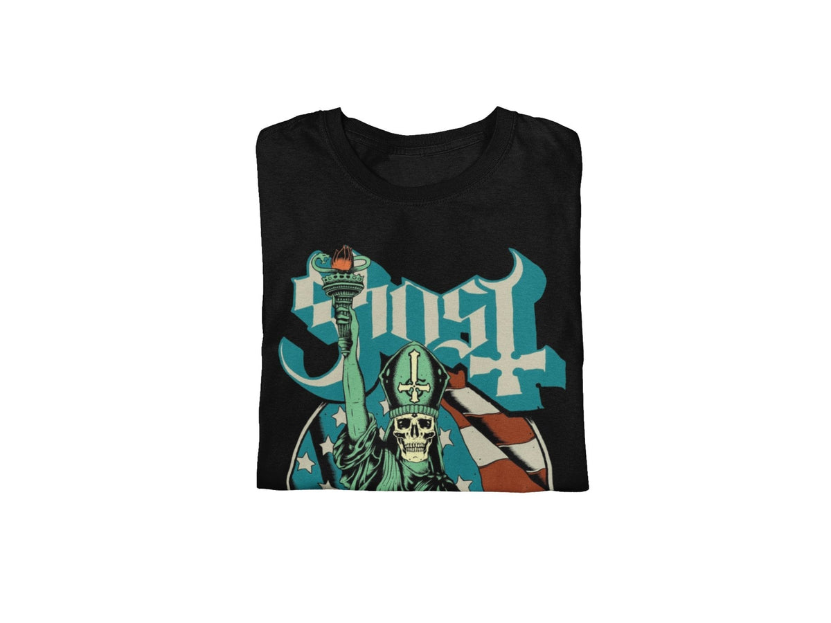 Ghost - Statue of Liberty Jumbo Print T-Shirt HYPER iCONiC.