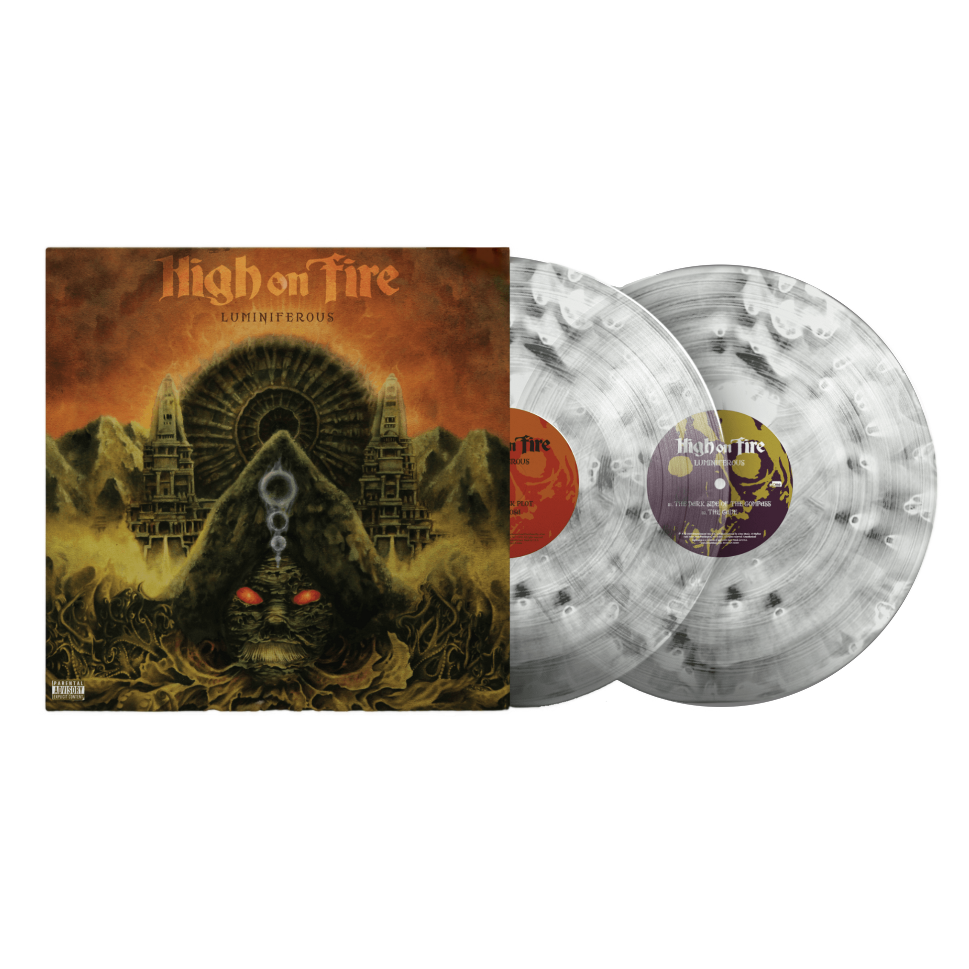 High On Fire "Luminiferous" Clear/Black Ghost Vinyl