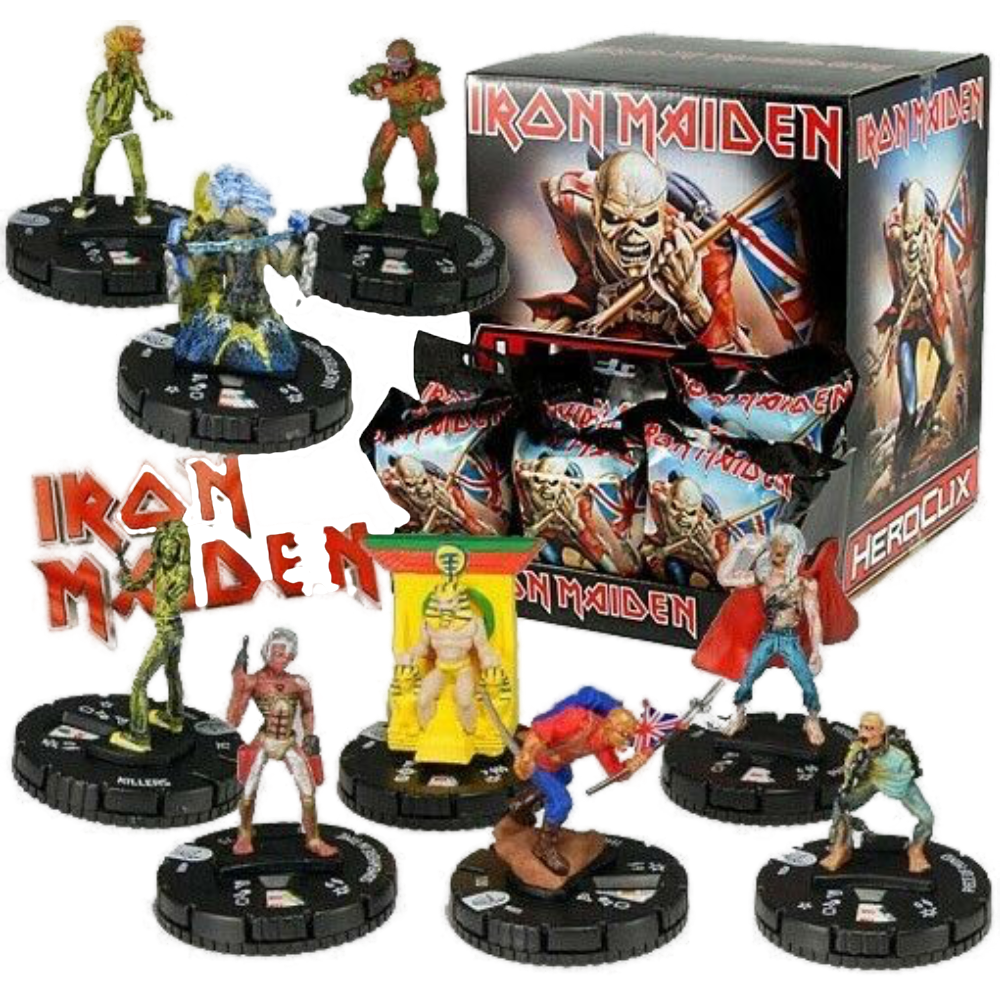 Iron Maiden "2013 HeroClix by Wizkids" Complete 9-Piece Action Figure Set
