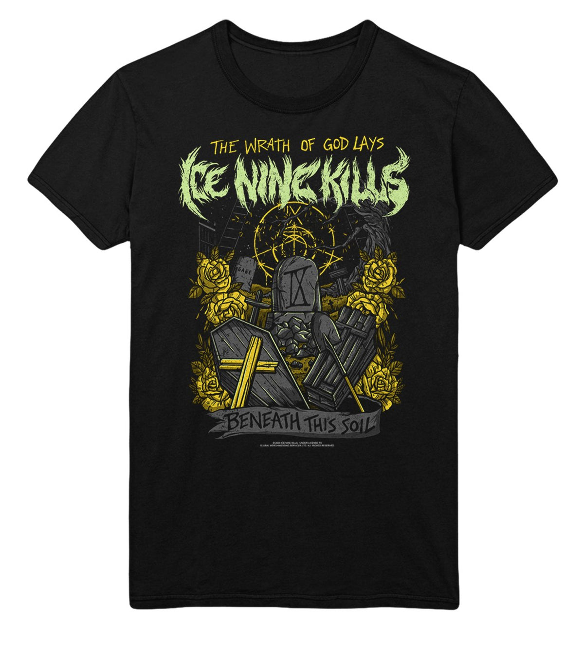 Ice Nine Kills Yellow Wrath T-Shirt HYPER iCONiC.