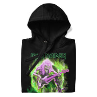 Iron Maiden - Green Guitar Classic Hoodie HYPER iCONiC.