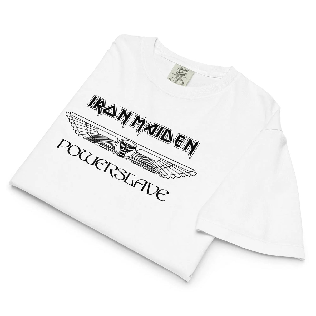 Iron Maiden - Powerslave Winged Mineral Wash Womens Crop Top HYPER iCONiC.