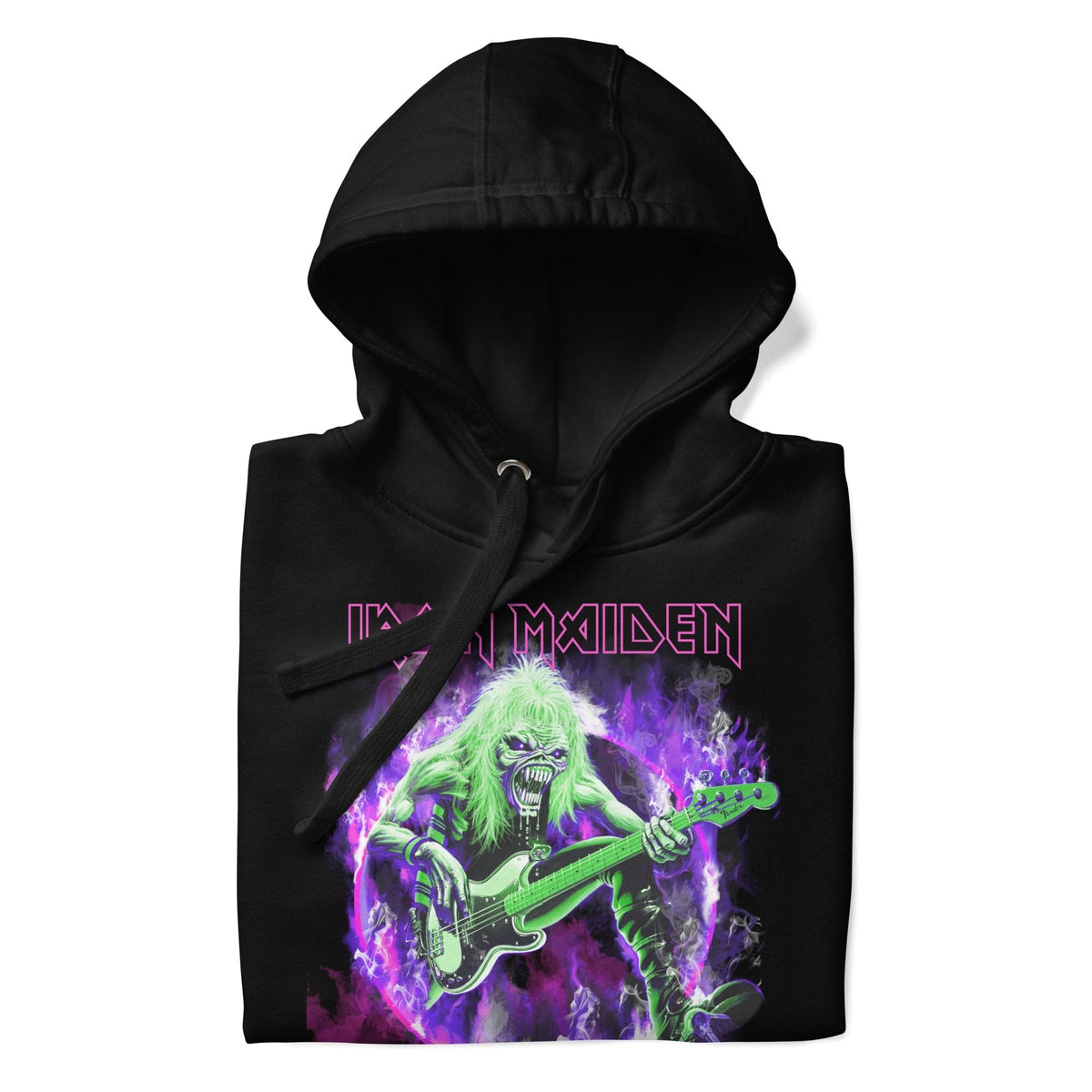 Iron Maiden - Purple Guitar Classic Hoodie HYPER iCONiC.