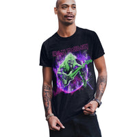 Iron Maiden - Purple Guitar T-Shirt HYPER iCONiC.