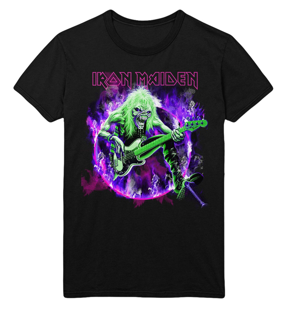 Iron Maiden - Purple Guitar T-Shirt HYPER iCONiC.