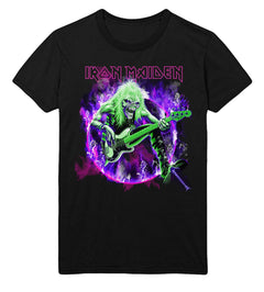 Iron Maiden - Purple Guitar T-Shirt
